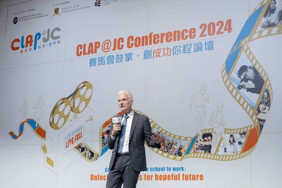 Picture 2: Andreas Schleicher, Director for Education and Skills, and Special Advisor on Education Policy to the Secretary-General at the OECD delivers the keynote address on day one of the CLAP@JC Conference.