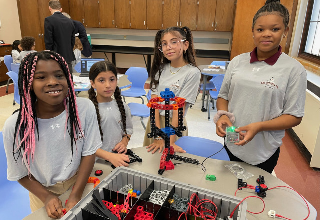 STEM students at the Cal Ripken, Sr. Foundation