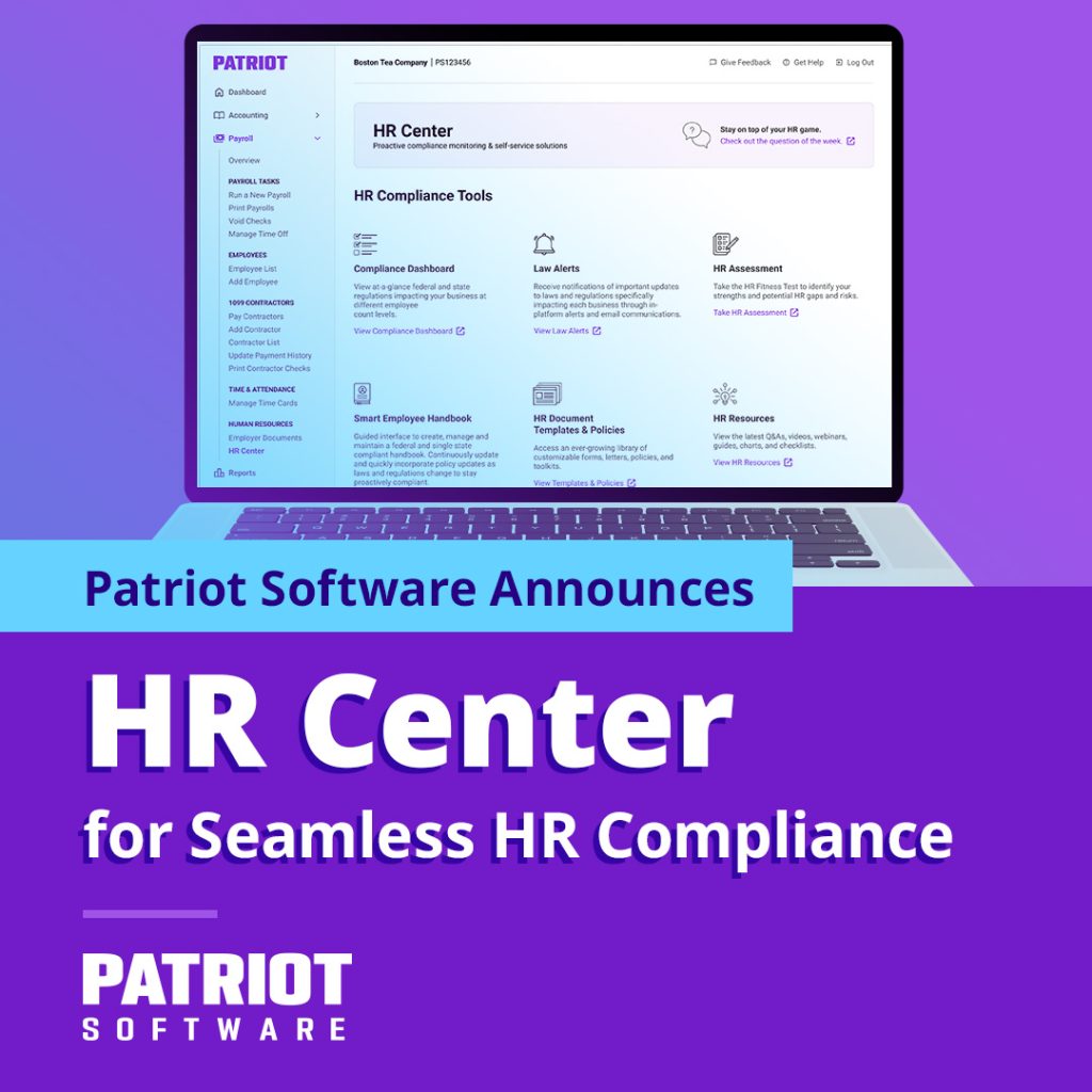 Another Bold Move from Patriot Software: Free HR Center for Payroll and ...