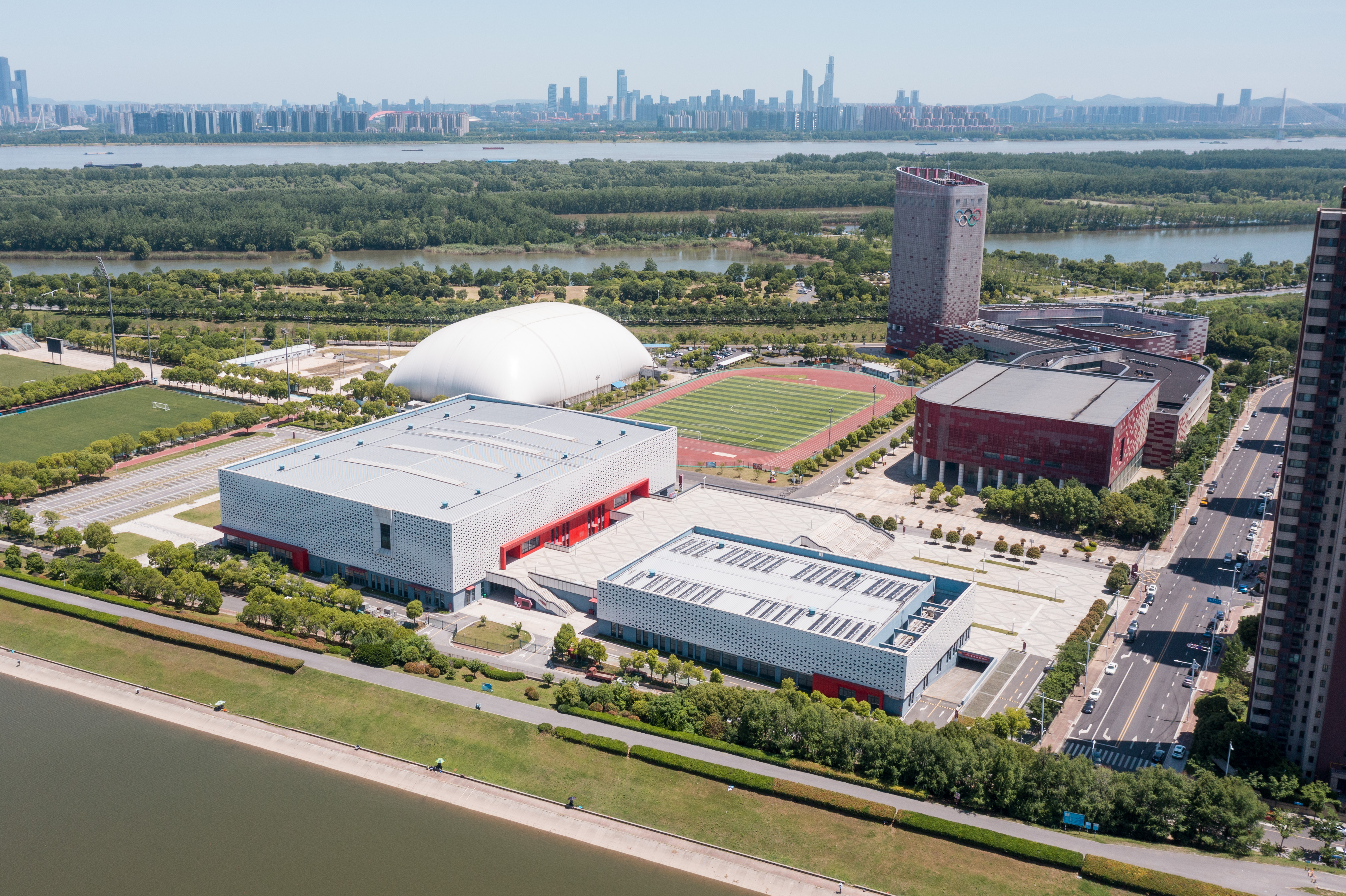 Venue of the 2025 Nanjing World Athletics Indoor Championships - "Nanjing Cube"