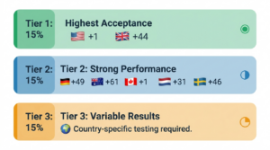 Country code tiers for WhatsApp virtual phone number verification success