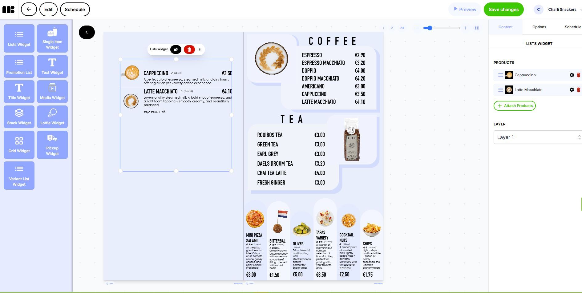 Scala Quintet User Interface