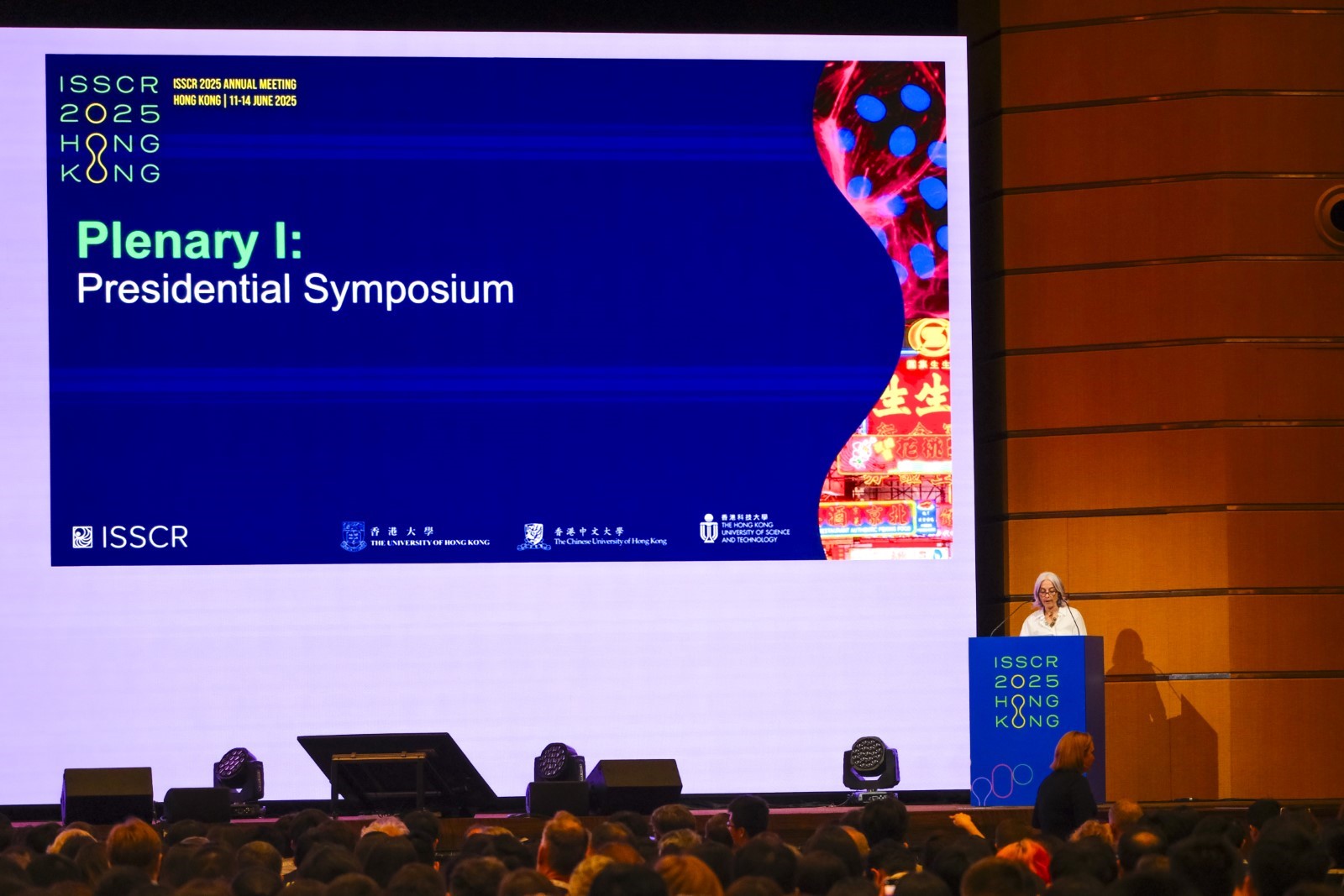 ISSCR 2025 President on stage
