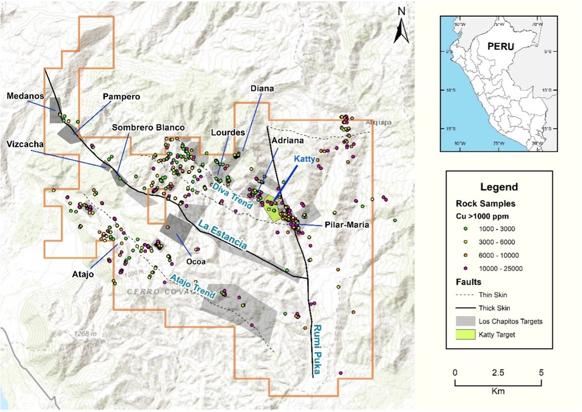 Camino Announces High-Grade Channel Results of 7 Meters @ 4.3% Copper, 25.5 ppm Silver and 18 meters @ 1.57 % Copper and 11.35 ppm Silver at Los Chapitos in Peru