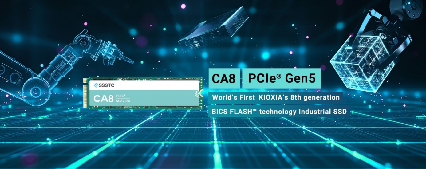 SSSTC Launches World’s First Industrial M.2 SSD Featuring KIOXIA’s 8th generation BiCS FLASH™ Technology and PCIe® 5.0 Interface