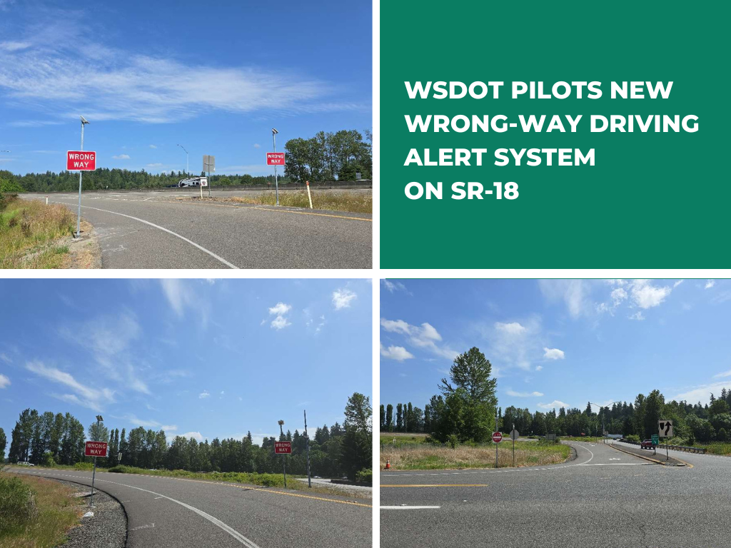 WSDOT Pilots New Wrong-Way Driving Alert System on SR-18