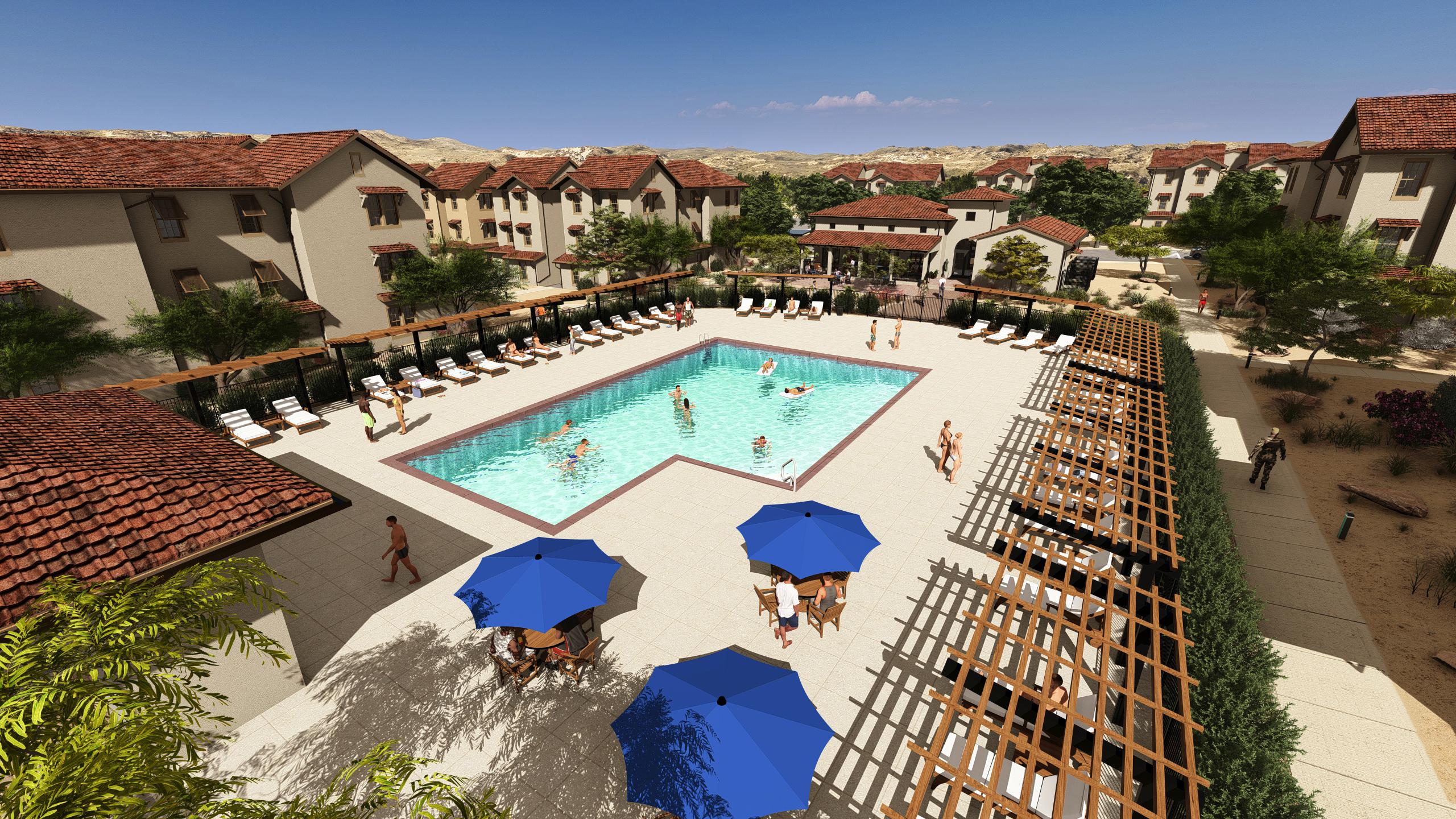 Rendering of Fort Irwin Apartments