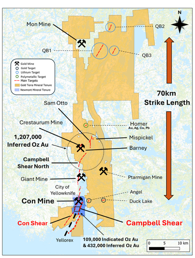 Gold Terra Announces Drill Target Preparation for the Con Mine, Yellowknife, NWT