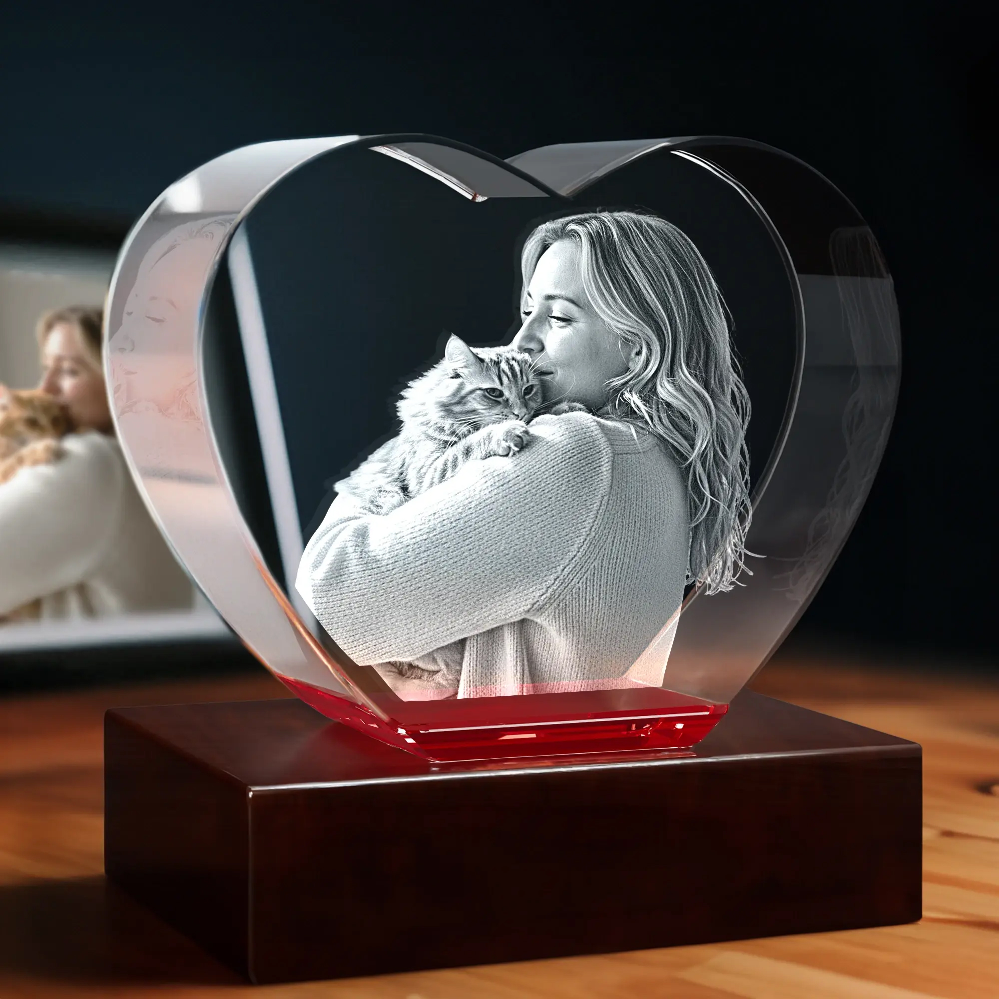 3D Crystal Jewel Heart
