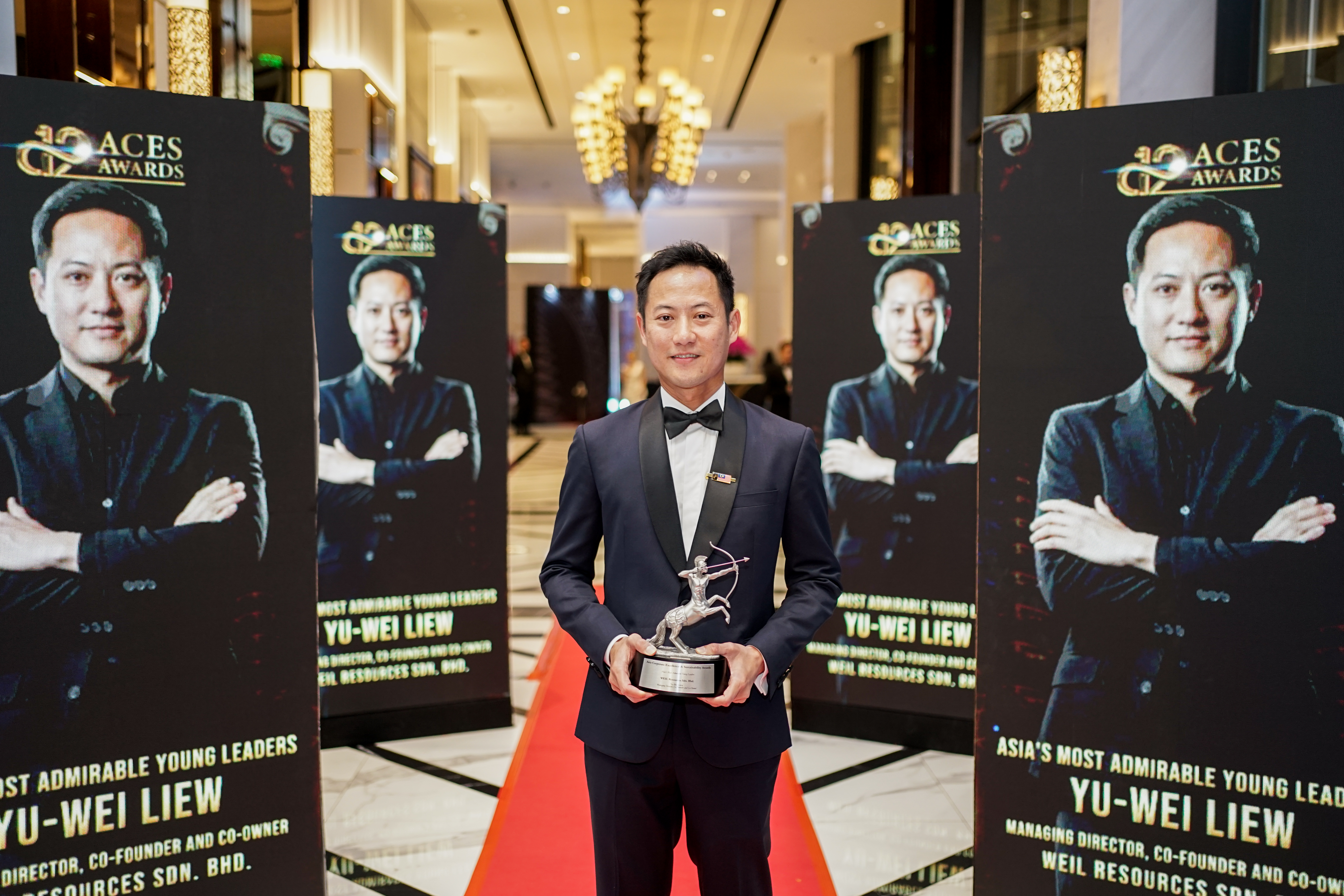 Mr. Yu-Wei Liew, Managing Director and Co-Founder of WEIL Hotel recently named Asia’s Most Admirable Young Leader 2025 by the Asia Corporate Excellence & Sustainability (ACES) Awards.