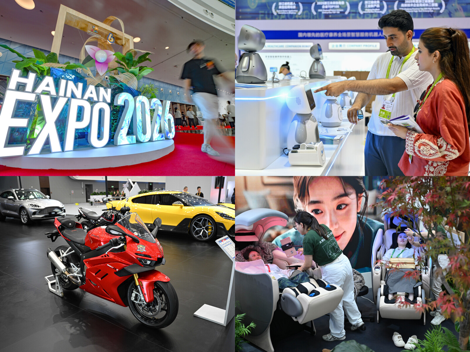 The sixth China International Consumer Products Expo (CICPE) in Haikou, south China's Hainan Province, April 13, 2026. (Xinhua/Guo Cheng)