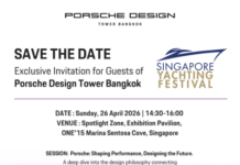 Porsche Design Tower Bangkok takes centre stage at Singapore Yachting Festival 2026