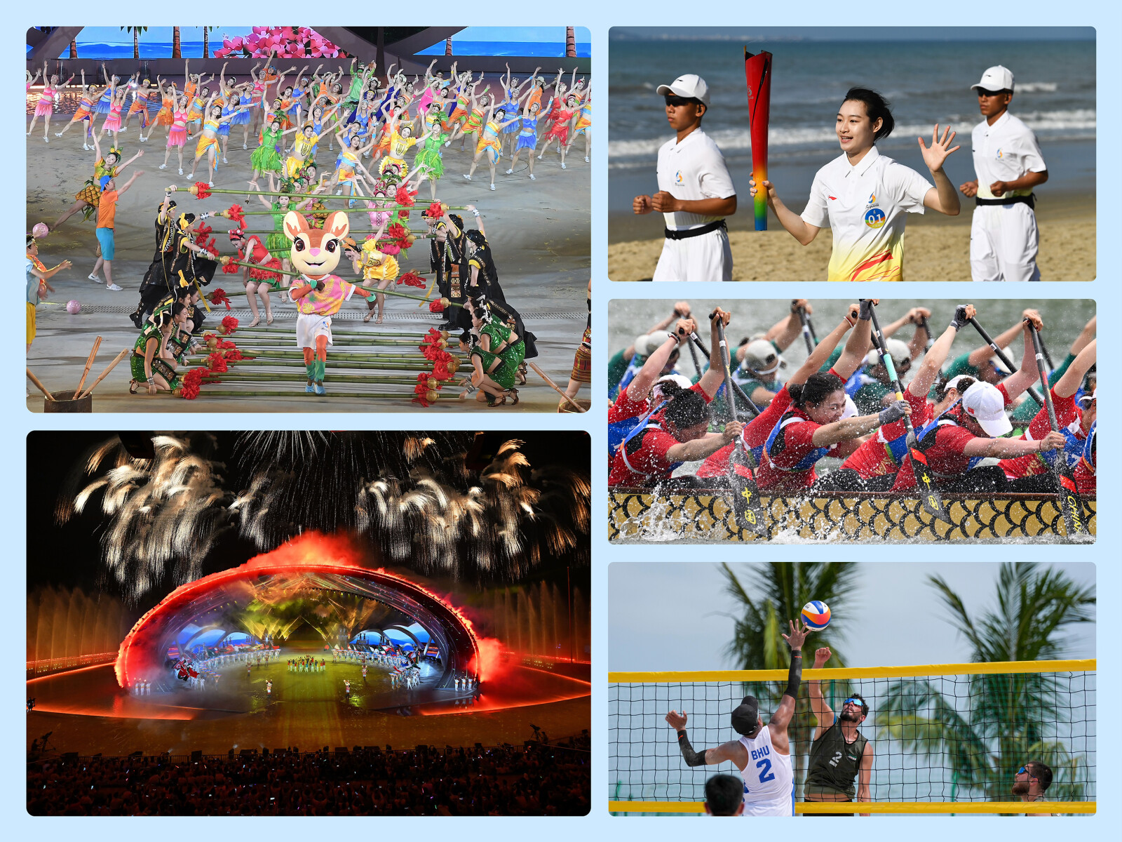 The 6th Asian Beach Games is being held from April 22 to 30 in Sanya, a coastal city in south China's Hainan Province.