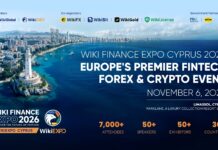 Europe’s Fintech and Forex Industry Heads to Cyprus for Wiki Finance Expo 2026 Wiki Finance Expo Cyprus 2026 — Europe's Premier Fintech Forex and Crypto Event, 6 November, Parklane Limassol