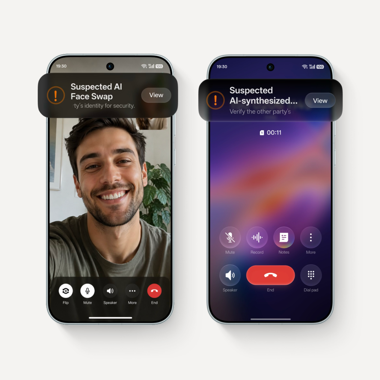 ColorOS 17 Transparency Report showing AI service usage and data processing details